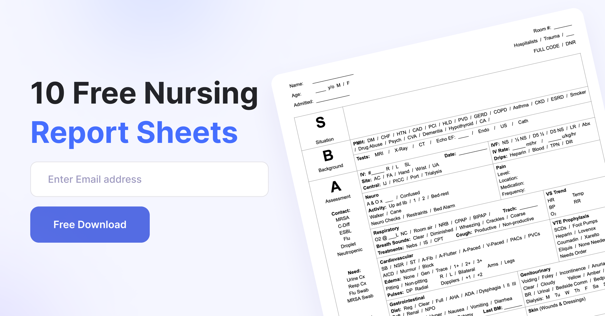The Ultimate Nursing Report Sheet Guide - Free Downloads!